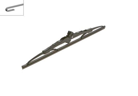 3397011353, Wiper blade, Svart, 38 cm, 1 stykker